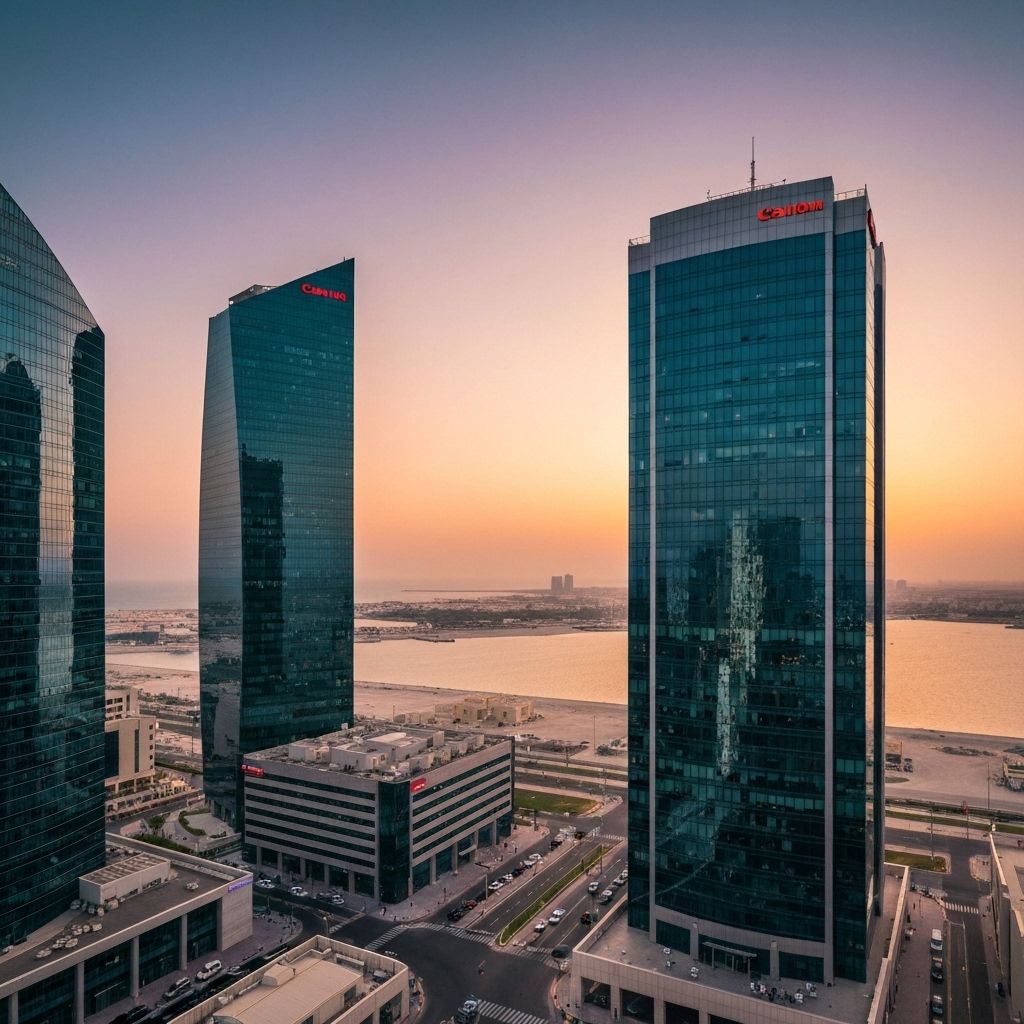 أبراج البنوك في المنطقة المالية